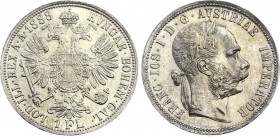 Austria 1 Florin 1888
KM# 2222; Silver; Franz Joseph I; UNC