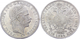 Austria 1 Taler 1866 A
KM# 2245; Silver 18.26 g.; Franz Joseph I; VF-XF
