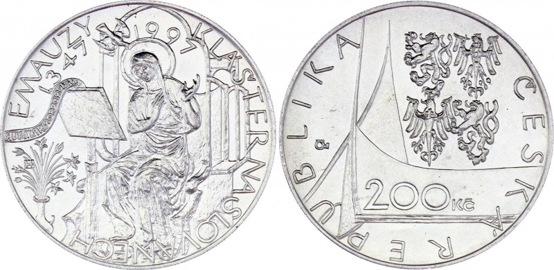 Czech Republic 200 Korun 1997
KM# 29; Silver 13.05 g.; 650th Anniversary - Na S...