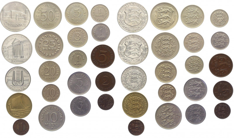 Estonia 20 Coins Lot 1922 -1939
Excellent selection of coins of Estonia, both f...