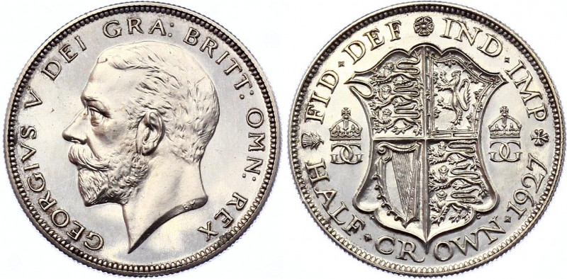 Great Britain Half Crown 1927 Proof
KM# 835; Silver, Proof; UNC with minor hair...