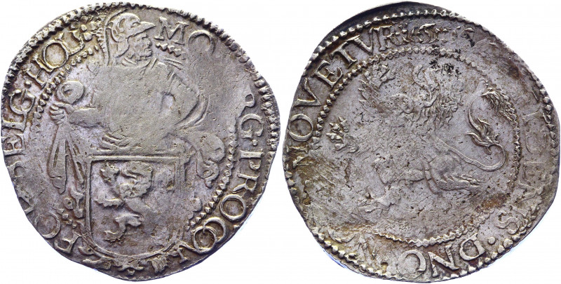 Netherlands Holland Lion Daalder 1665
KM# 17; Dav. 4858; Silver 25.11 g.; XF-AU...