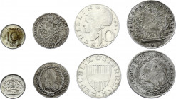 World Lot of 4 Silver Coins 1778 - 1958
Silver; Various Countries, Dates & Denominations