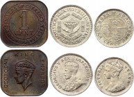 World Lot of 3 Coins 1889 - 1941
With Silver; Various Countries, Dates & Denominations; XF-UNC