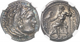 Macédoine (royaume de), Alexandre III le Grand (336-323 av. J.-C.). Drachme ND (323-319 av. J.-C.), Magnésie du Méandre.
NGC Choice AU 5/5 4/5 (57808...
