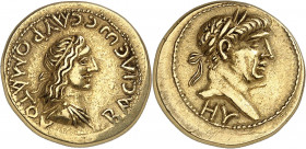 Bosphore (royaume du), Sauromatès Ier (93-123). Statère avec l’Empereur Trajan HY (408 = 111-112), Panticapée.
NGC Ch XF (5782531-002).
Av. ΒΑϹΙΛΕⲰϹ...