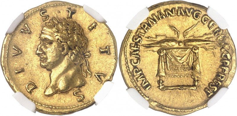 Trajan (98-117). Aureus 112-113, Rome.
NGC AU 5/5 2/5 Fine style scuffs (578084...