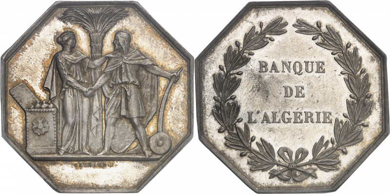Second Empire / Napoléon III (1852-1870). Jeton de la Banque de l’Algérie ND (18...