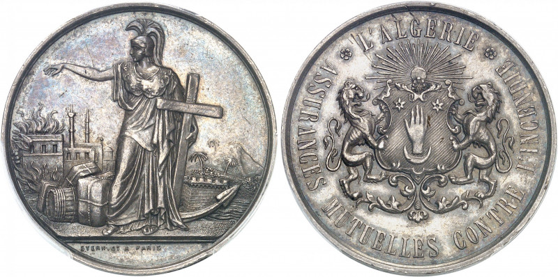 Second Empire / Napoléon III (1852-1870). Jeton pour les Assurances mutuelles co...