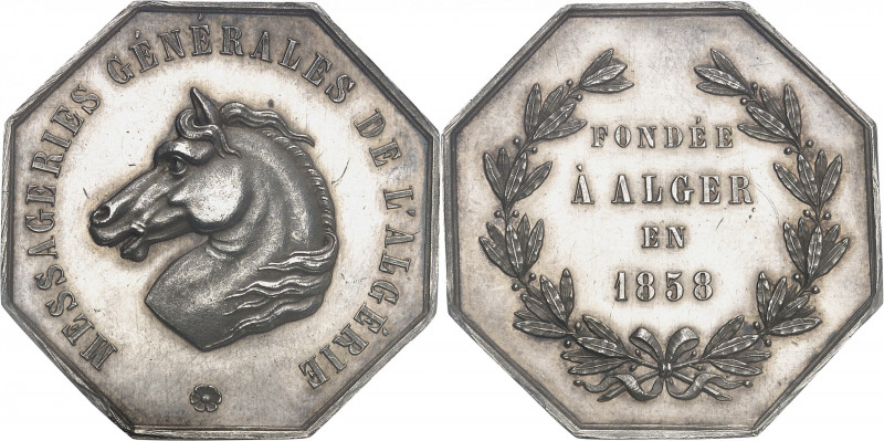 Second Empire / Napoléon III (1852-1870). Jeton des Messageries générales de l’A...