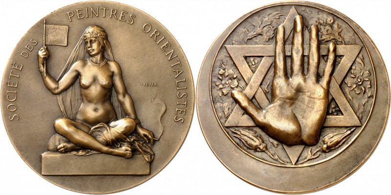 IIIe République (1870-1940). Médaille, Société des peintres orientalistes d’Afri...