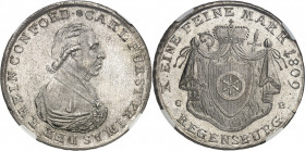 Confédération du Rhin, Charles-Théodore de Dalberg (1806-1813). Thaler 1809 CB, Ratisbonne.
NGC MS 64 (3479199-004).
Av. * CARL FÜRST PRIMAS DER RHE...