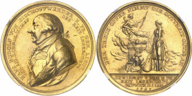Prusse, Frédéric-Guillaume III (1797-1840). Médaille d’Or, Hans Rudolf von Bischofwerder par Loos 1797, Berlin.
NGC AU DETAILS REMOVED FROM JEWELRY (...