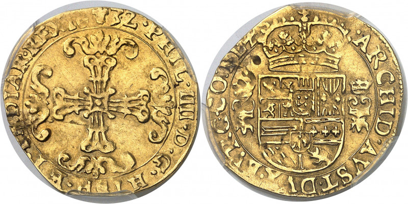 Flandres (comté de), Philippe IV (1621-1665). Couronne 1632, Bruges.
PCGS Genui...