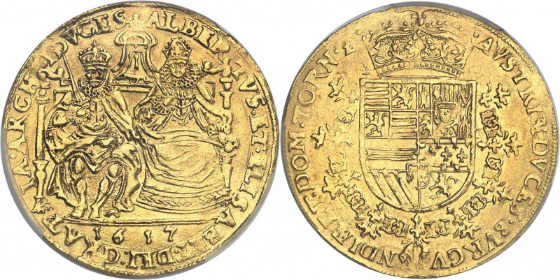 Tournai (seigneurie de), Albert et Isabelle (1598-1621). Double souverain 1617, ...