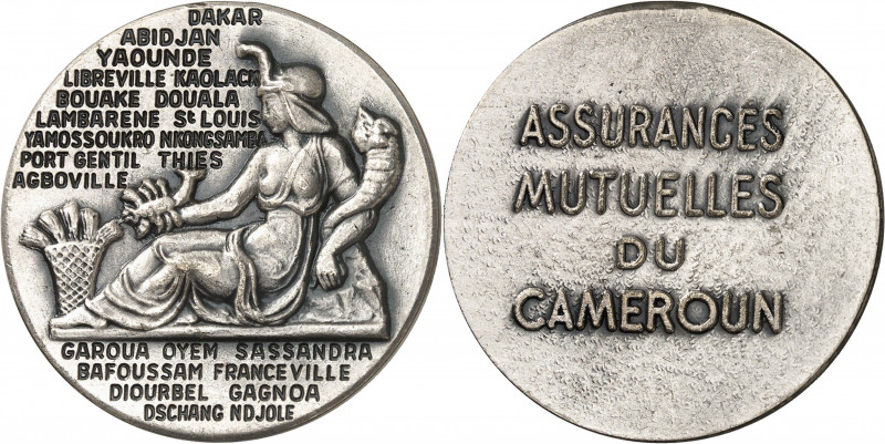 Ahmadou Ahidjo (1960-1982). Jeton des Assurances mutuelles du Cameroun ND (1964-...