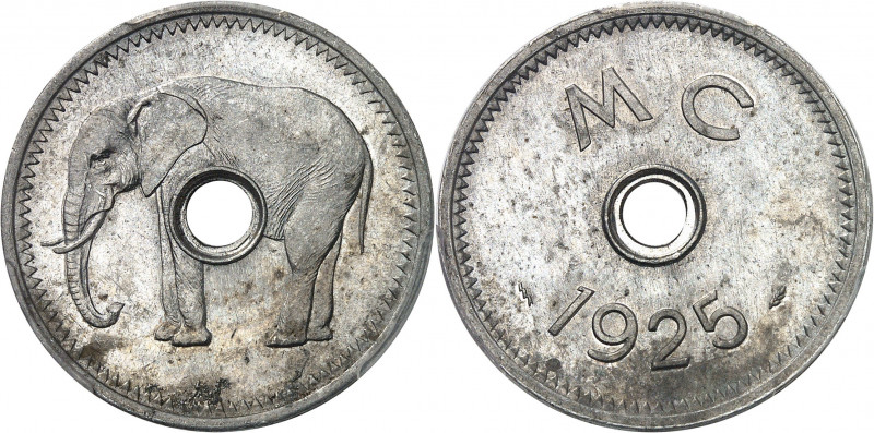 IIIe République (1870-1940). Monnaie de nécessité à l'éléphant 1925, Poissy.
PC...