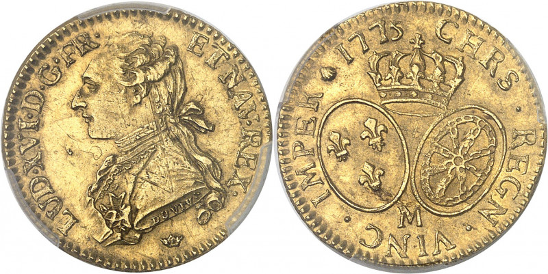 Louis XVI (1774-1792). Louis d’or aux lunettes 1775, M, Toulouse.
PCGS AU58 (41...