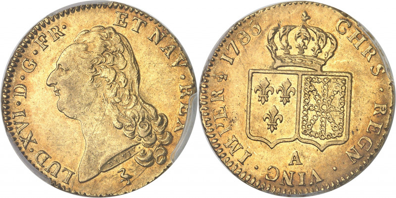 Louis XVI (1774-1792). Double louis d’or à la tête nue 1786, 1er semestre, A, Pa...