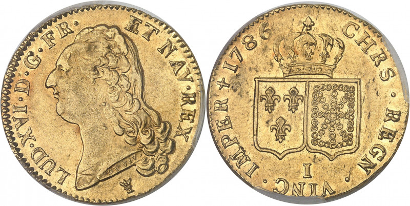 Louis XVI (1774-1792). Double louis d’or à la tête nue 1786, 1er semestre, I, Li...