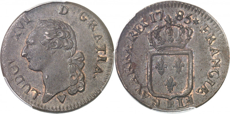 Louis XVI (1774-1792). Sol 1785, BB, Strasbourg (petit BB).
PCGS MS63BN (418209...