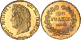 Louis-Philippe Ier (1830-1848). Essai de 100 francs tête laurée par Domard, Flan bruni (PROOF) ND (1831), A, Paris.
NGC PF 63 CAMEO (6066353-029).
A...