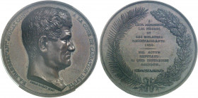 Louis-Philippe Ier (1830-1848). Médaille, F. A. Isambert et la fondation de la Société française pour l’abolition de l’esclavage, par Émile Rogat 1838...