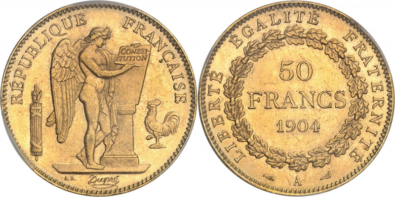 IIIe République (1870-1940). 50 francs Génie 1904, A, Paris.
PCGS MS64 (3765864...