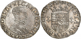 Lorraine (duché de), Charles III (1545-1608). Quart de teston ND (1564-1574), Nancy.
NGC MS 64 (5782534-028).
Av. (croix de Lorraine) CARO; D. G. CA...