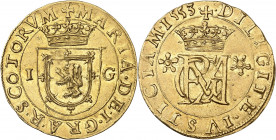 Écosse, Marie Stuart (1542-1567). 44 shillings, sous la régence de James Hamilton 1553, Édimbourg.
NGC MS 61 (5782533-008).
Av. + MARIA. DEI. GRA. R...