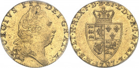 Georges III (1760-1820). Guinée 1797, Londres.
PCGS MS62 (41821022).
Av. GEORGIVS. III DEI. GRATIA. Buste à droite, la tête laurée. 
Rv. M. B. F. E...