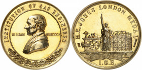 Georges VI (1936-1952). Médaille d’Or, H. E. JONES pour les ingénieurs et dirigeants de l’industrie gazière 1904-1937, Londres.

Av. INSTITUTION OF ...