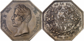 Charles X (1824-1830). Jeton de la Banque de la Guadeloupe par Barre 1826, Paris.
PCGS MS63 (42254630).
Av. CHARLES X ROI DE FRANCE. Tête nue à gauc...