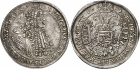 Léopold Ier (1657-1705). Thaler 1691, KB, Kremnitz.
NGC MS 62 (5782534-022).
Av. LEOPOLDVS. D. G. RO. I. S. AVG. GER. HV. BO. REX. Buste lauré, drap...