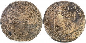 Louis XIV (1643-1715). Jeton pour la création de la Première Compagnie des Indes orientales, au nom de Daniel Voysin, prévôt des marchands de Paris po...