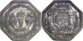 Louis XVI (1774-1792). Jeton pour la 3e Compagnie des Indes orientales et de la Chine ND (1790 ?), Paris.
PCGS MS62 (42254718).
Av. Dans une couronn...