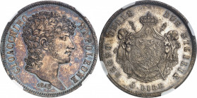 Naples, Joachim Murat (1808-1815). 5 lire 1813, Naples.
NGC MS 63 (2101414-003).
Av. GIOACCHINO NAPOLEONE. Buste à droite, au-dessous (date). 
Rv. ...