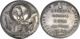 République romaine (1798-1799). Médaille commémorative au module d’un scudo, pour la proclamation de la République romaine An VII (1799), Rome.
PCGS ...