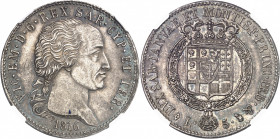 Savoie-Sardaigne, Victor-Emmanuel Ier (1814-1821). 5 lire 1816, Turin.
NGC MS 63 (5883938-007).
Av. VIC. EM. D. G. REX SAR. CYP. ET IER. Tête à droi...