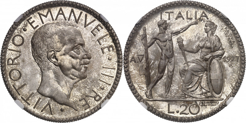 Victor-Emmanuel III (1900-1946). Essai de 20 lire au licteur (PROVA DI STAMPA) 1...