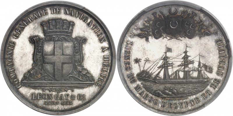 Second Empire / Napoléon III (1852-1870). Jeton de la Compagnie générale de navi...