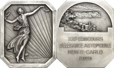 Louis II (1922-1949). Médaille, XXIe concours d’élégance automobile de Monte-Carlo, de chez Fraisse et Demey 1929, Paris (Fraisse-Demey éd.).

Av. D...