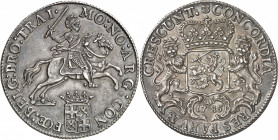 République des Sept Provinces-Unies des Pays-Bas (1581-1795), Utrecht. Ducaton 1785, Utrecht.

Av. MO: NO: ARG: CON - FŒ: BELG: PRO: TRAI. Cavalier ...
