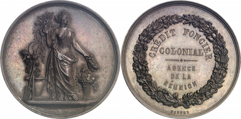 Second Empire / Napoléon III (1852-1870). Jeton du Crédit foncier colonial, agen...