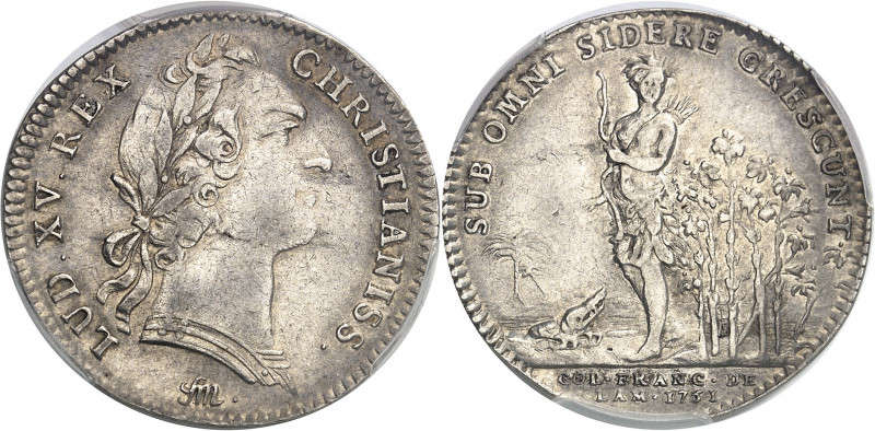 Amérique-Canada (colonies françaises), Louis XV (1715-1774). Jeton “SUB OMNI SID...