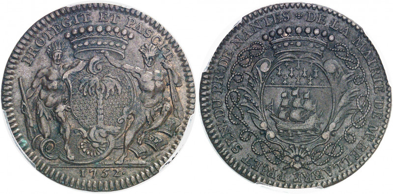 Amérique-Canada (colonies françaises), Louis XV (1715-1774). Jeton de Mathurin B...