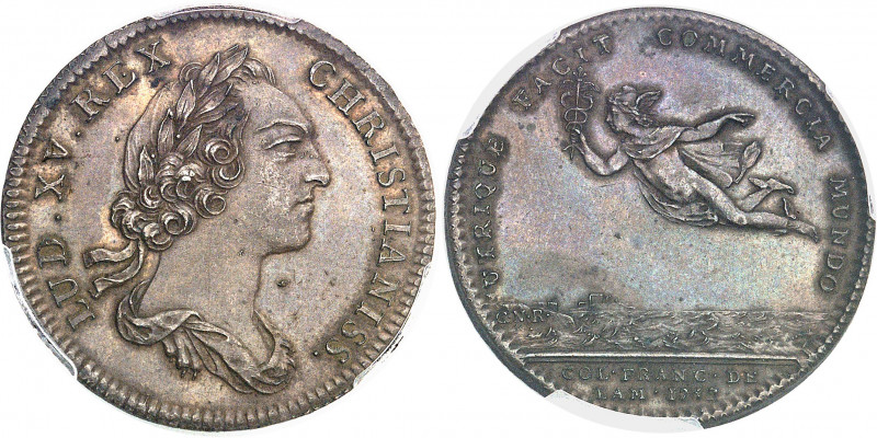 Amérique-Canada (colonies françaises), Louis XV (1715-1774). Jeton “UTRIQUE FACI...