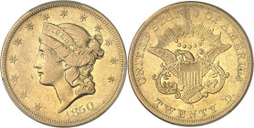 République fédérale des États-Unis d’Amérique (1776-à nos jours). 20 dollars Liberty, sans devise 1850, O, La Nouvelle-Orléans.
PCGS VF35 (80701508)....