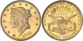 République fédérale des États-Unis d’Amérique (1776-à nos jours). 20 dollars Liberty 1895, Philadelphie.
PCGS MS64 (41818094).
Av. Dans une bordure ...