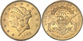 République fédérale des États-Unis d’Amérique (1776-à nos jours). 20 dollars Liberty 1903, Philadelphie.
PCGS MS64 (41821126).
Av. Dans une bordure ...